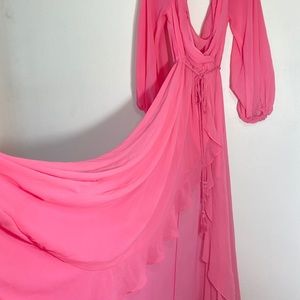 Fashion Nova maxi dress pink